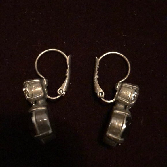 Two stone dangle earrings - Picture 8 of 8
